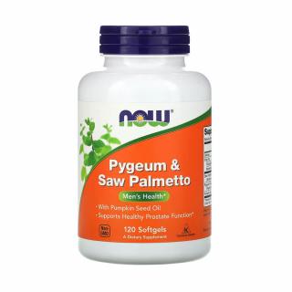 Pygeum  Saw Palmetto Men s Health, Now Foods, 120 softgels