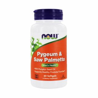 Pygeum  Saw Palmetto Men s Health, Now Foods, 60 softgels