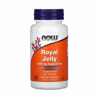 Royal Jelly (Laptisor de Matca), 1500mg Now Foods, 60 capsule