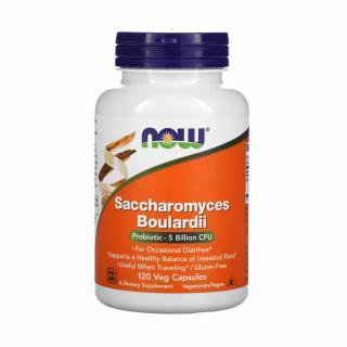 Saccharomyces Boulardii (Drojdie Probiotica) Now Foods, 120 capsule