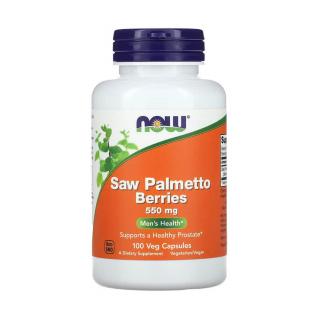 Saw Palmetto Berries (Prostata), 550mg, Now Foods, 100 capsule