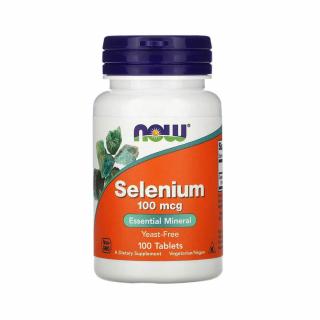 Selenium (Seleniu), 100mcg, Now Foods, 100 tablete