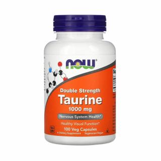 Taurine, Double Strength, 1,000 mg, Now Foods, 100 capsule