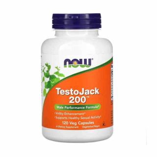 TestoJack 200, Stimulent Hormonal, Now Foods, 120 capsule