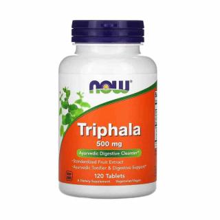 Triphala (Ayurvedica Rasayana), 500mg, Now Foods, 120 tablete