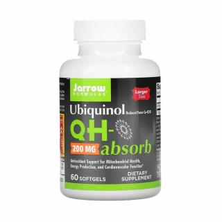 Ubiquinol, QH-Absorb, 200 mg, Jarrow Formulas, 60 softgels