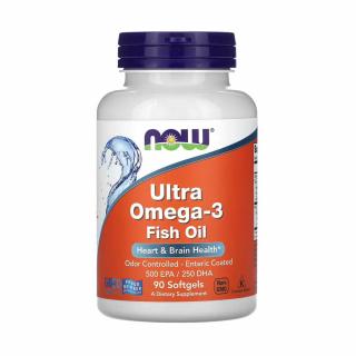 Ultra Omega-3, 500mg EPA   250mg DHA, Now Foods, 90 softgels