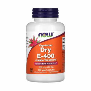 Vegetarian Dry E-400, 268 mg (400 IU), Now Foods, 100 capsule