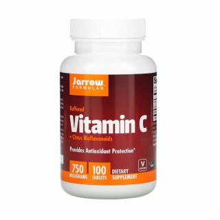 Vitamin C (Buffered) + Citrus Bioflavonoids, Jarrow Formulas, 100 tablete