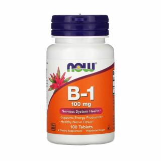 Vitamina B-1 Thiamine (Tiamina), 100mg, Now Foods, 100 tablete