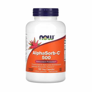 Vitamina C, AlphaSorb-C 500, NOW Foods, 180 capsule