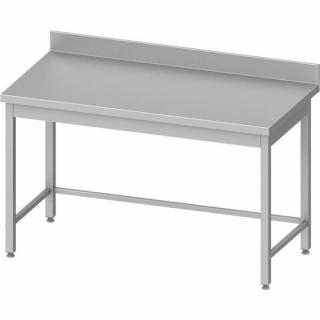 Masa de lucru inox cu rebord dim. 1000x600 mm, Saporoso