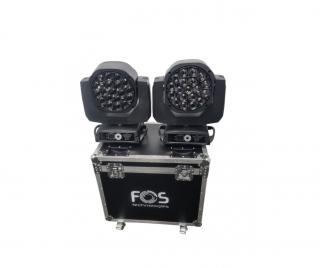 FOS Helix PRO 19x15W RGBW moving head wash cu zoom si caleidoscop