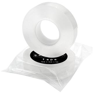 Gafer.pl Sticky tape banda transparenta tip gel dublu adeziva rola 5m