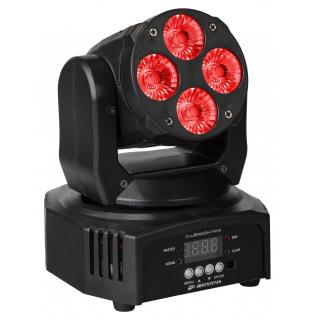 JB SYSTEMS CLUBWASH Mini Moving Head Washlight cu 4 LEDuri de 12W RGBWA+UV