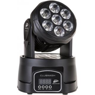 JB SYSTEMS CLUBWASH Moving Head Washlight cu 7 LEDuri de 12W RGBWA+UV