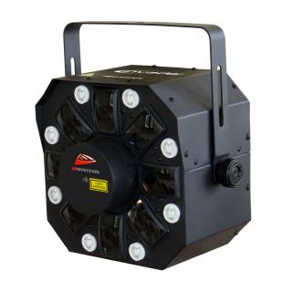 JB SYSTEMS INVADER Efect lumina 2 in 1 cu 23W LED si 200mW RG Laser