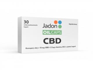 Jadon - Oil caps - ulei de cânepă și vitamina B12  Ulei de cânepă 15 mg + 30 capsule de vitamine B12