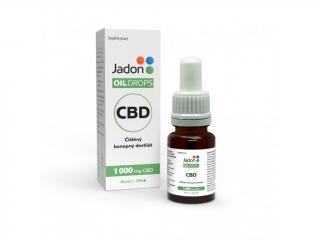 Jadon - Oil drops- ulei de cânepă CBD 10%  Distilat de cânepă 10% 10 ml