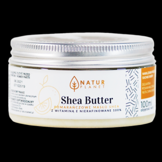 Natur Planet - Unt de Shea Portocale cu Vitamina E  Unt de shea Volum: 100 ml