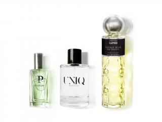 UNIQ No. 764 + Unique Wish + PURE No. 764 - TRIO  Apă după ras 100ml + Apă de parfum 200ml + 50ml