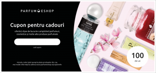 Voucher cadou - 100 Lei (PDF)  Voucher cadou (online) Motiv: sticle