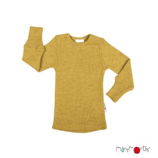 Bluza cu maneca lunga din lana merinos Rob, Many Months, Adventurer, 80-92 98cm, Axolotl Yellow