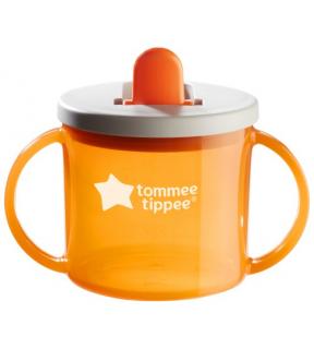 Cana Tommee Tippee First Cup, 190 ml, 4 luni +, Portocaliu