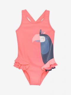 Costum de baie, Color Kids, Marimea 110, Neon Coral