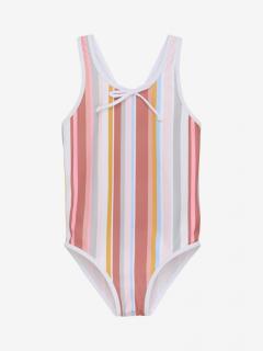 Costum de baie cu fundita, Color Kids, Marimea 104, Dusty Cedar