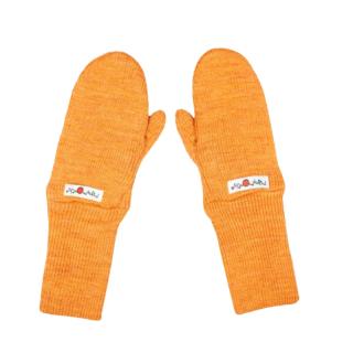 Manusi cu deget din lana merinos Rib, ManyMonths, 68-92 98 cm, Tangerine Marmelade