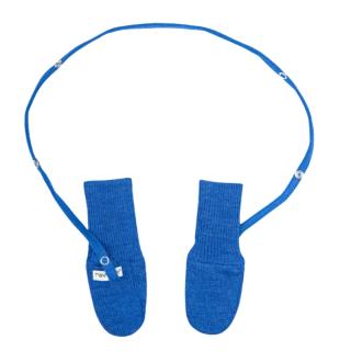 Manusi fara deget din lana merinos Rib, ManyMonths, 50-68 74 cm, Classic Blue