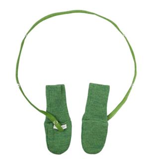 Manusi fara deget din lana merinos Rib, ManyMonths, 50-68 74 cm, Forest Floor Green