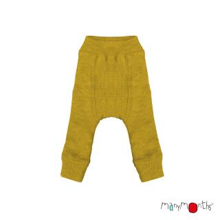 Pantaloni dublati din lana merinos Rib, Many Months, Explorer, 68-80 86cm, Axolotl Yellow