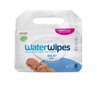 Servetele umede biodegradabile Water Wipes, 4 pachete x 60 buc, 240 buc