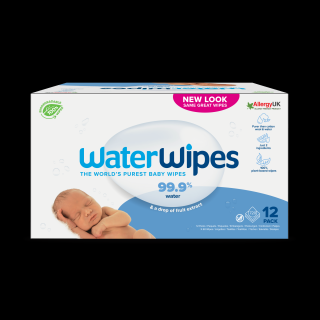 Servetele umede biodegradabile Water Wipes original, 12 pachete x 60 buc, 720 buc