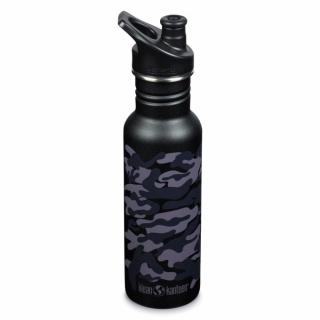 Sticla Klean Kanteen cu capac sport, 800 ml, Black Como