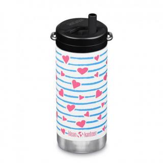 Sticla termica TK Wide Twist Cap, Klean Kanteen, 355ml, Heart Stripe