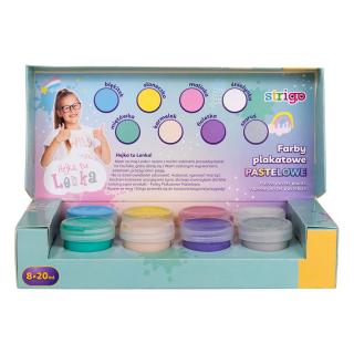 Acuarele Guase Strigo Pastel 8 culori x 20ml