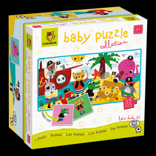 Baby Puzzle - Pirati, Ludattica, 2-5 ani, 32 piese