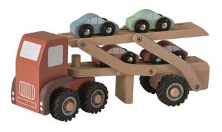 Camion cu masini culori pastel, Egmont toys, 0-1 ani +