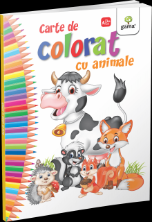 Carte de colorat cu animale - Editia 2018, Editura Gama, 2-3 ani +