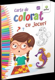 Carte de colorat cu jocuri - Editia 2018, Editura Gama, 2-3 ani +