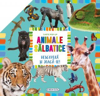 Carte pop-up - animale salbatice, GIRASOL, 2-3 ani +