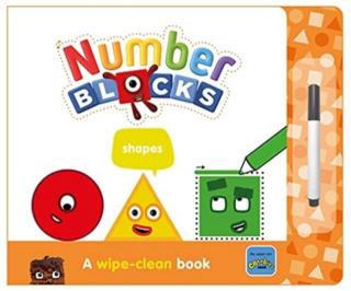 Carticica Scriu si sterg  Numberblocks - Forme geometrice