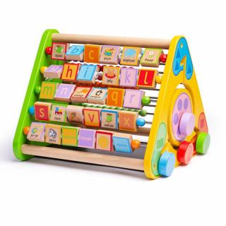 Centru de activitati - litere si imagini in engleza, BIGJIGS Toys, 1-2 ani +