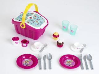 Cos picnic Barbie cu accesorii, Klein, 2-3 ani +