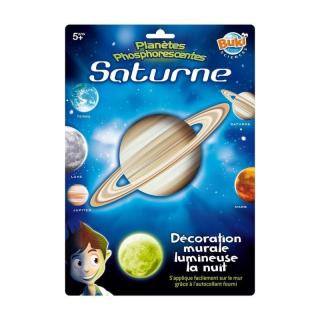 Decoratiuni de perete fosforescente - Planeta Saturn, BUKI France, 4-5 ani +