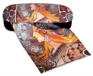 Etui cu textil si protectie ochelari, Art Nouveau, Fridolin, 6-7 ani +