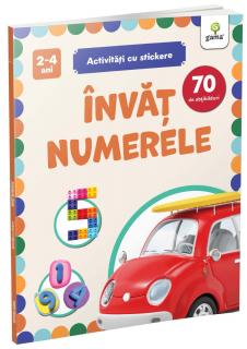 Invat numerele (carte cu stickere)